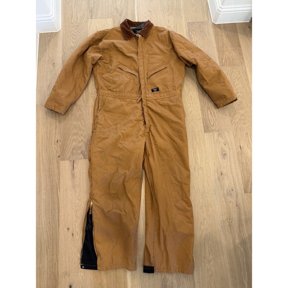 Walls Workwear Insulated Coveralls Mens2XL Regular Duck Collar Zip Leg